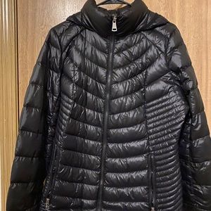 Black Calvin Klein Hooded Down Puffer